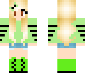 green tee girl