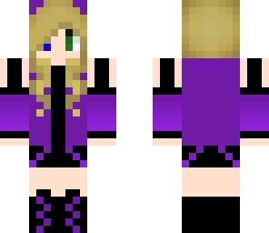 black and purple girl