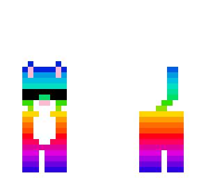 cool rainbow cat