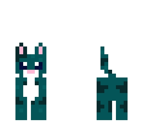 green cat
