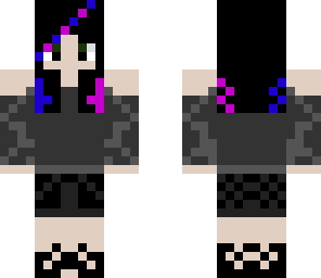 edit black hair goth