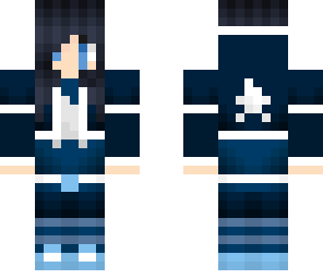 minecraft girl with brs style
