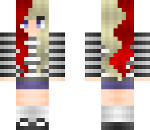 red and blonde