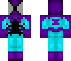 purple and blue spiderman