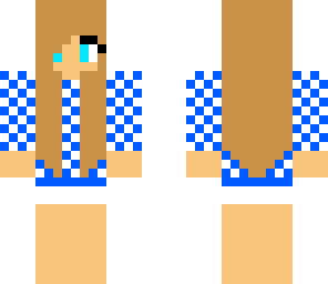 blue and white girl