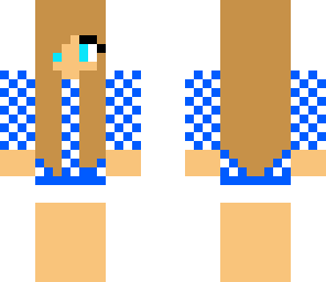 edited blue and white girl