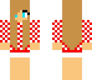 red and white girl