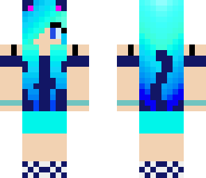 a girl how loves her blue