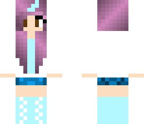 purple hair unicorn girl