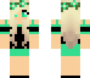 blue-green and black kiki outfit