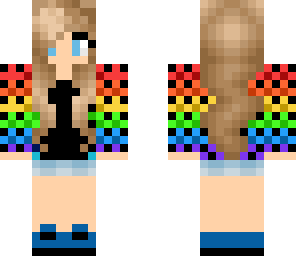 rainbow cow girl