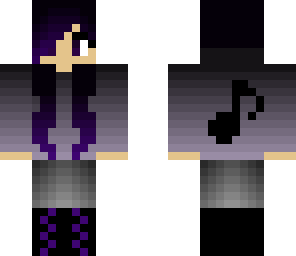 edited music goth purple girl