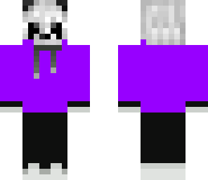 custompanda with purple jacket