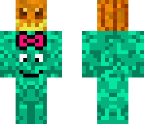 cute alien with pink bow
