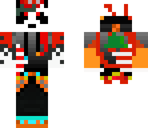 halloween fire and ice panda