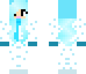 polar girl in the winter snow 2