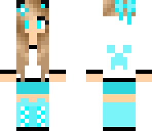 creeper girl cyan