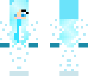 polar girl in the winter snow 3