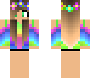 pretty rainbow girl