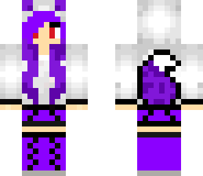 purple fox wolf girl