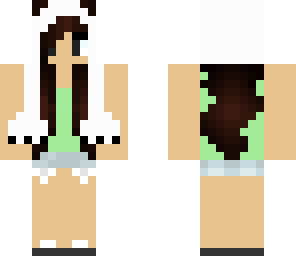 3 edited panda hat girl
