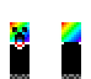 rainbow creeper wearing a tux