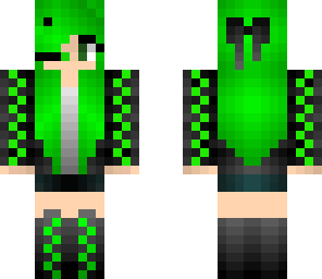 lime green gamer girl