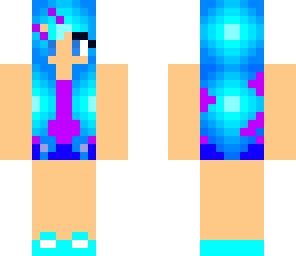 blue haired girl