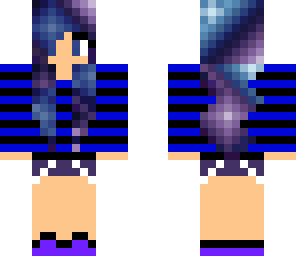 striped galaxy girl