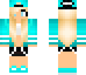 cool blue girl