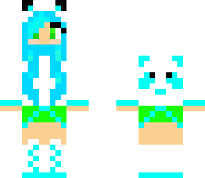 green blue panda 