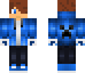 chico emo azul