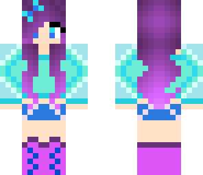 awesome purple hair girl