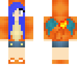 charmander girl costume edited