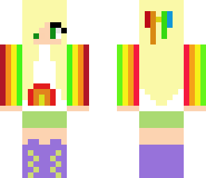 rainbow happy girl