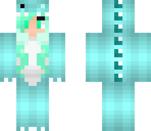 blue dino girl