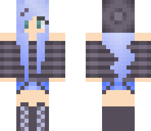 cute baby blue hair girl
