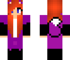 purple ginger fox girl