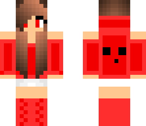 cute slime girl red