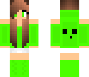 cute slime girl green