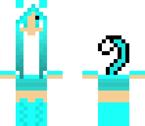 blue cat girl