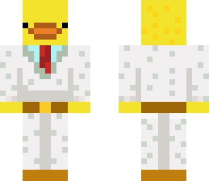 duck in white smoking