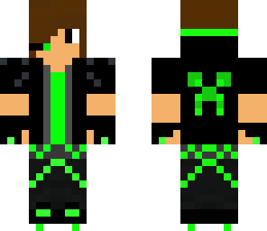 neon green gamer boy