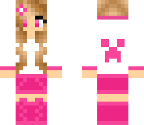cute pink creeper girl