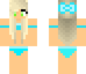 blue bikini girl