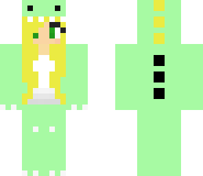 green dino girl