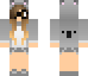 nerdy koala hoodie girl