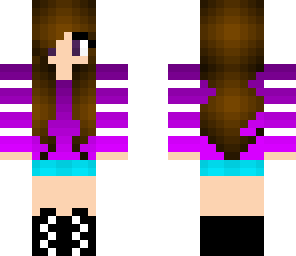 purple and blue skin