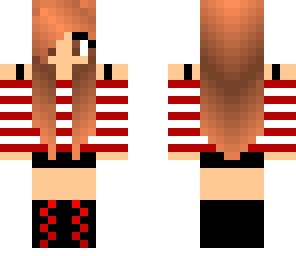 red cute girl