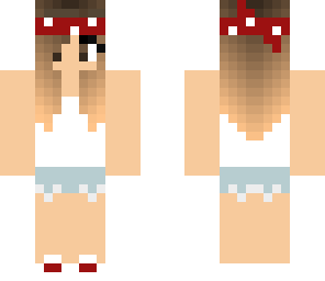 bandana girl red